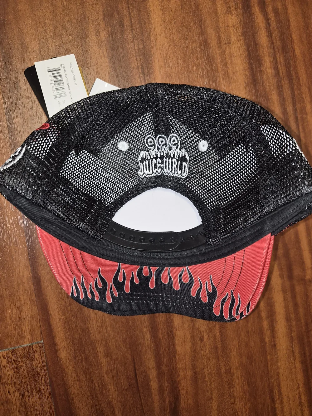 Juice WRLD Red and Black Flame Kids Trucker Hat